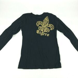 MYU Black Graphic Long Sleeve T-Shirt Women's Size Large